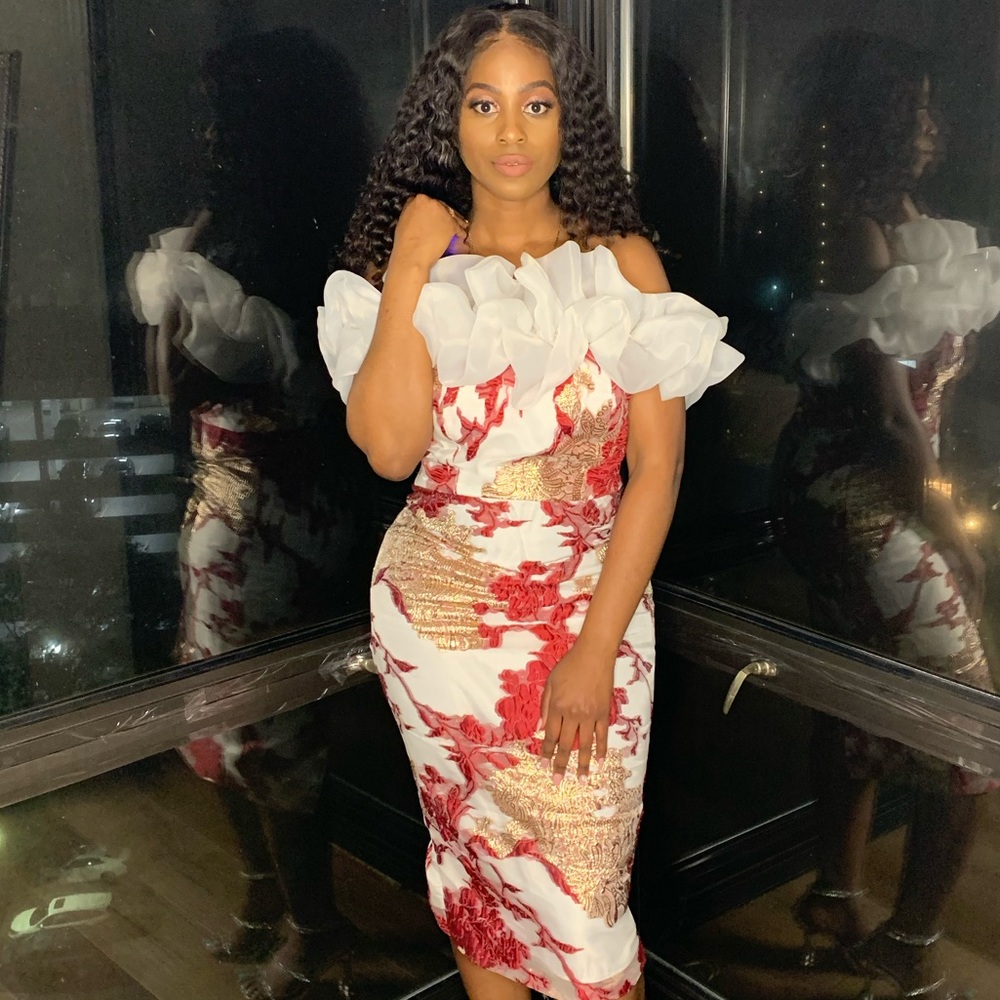 ❣️Lace Brocade Dress❣️